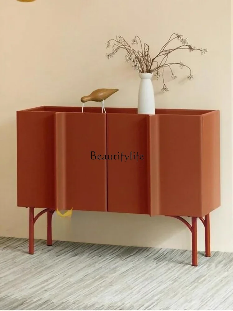 

yj5Italian Style Light Luxury Living Room Sideboard Cabinet Creative Locker Modern Minimalist