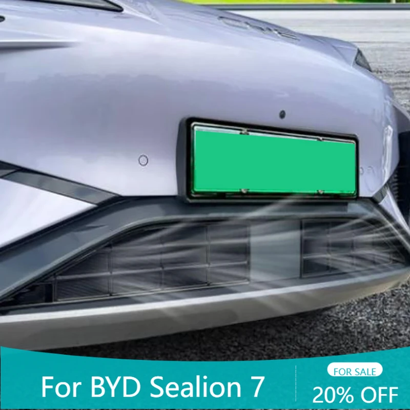 

Car Front Bumper Grill Mesh Air Inlet Vent Guards Grille Net Protective Cover Accessories For BYD Sealion 7 EV 2024 2025
