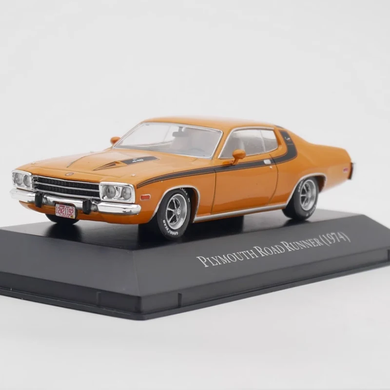 Diecast Original 1:43 Scale 1974 ROAD RUNNER Alloy Model Simulation Decoration Hobbies Souvenirs Collection Static Display