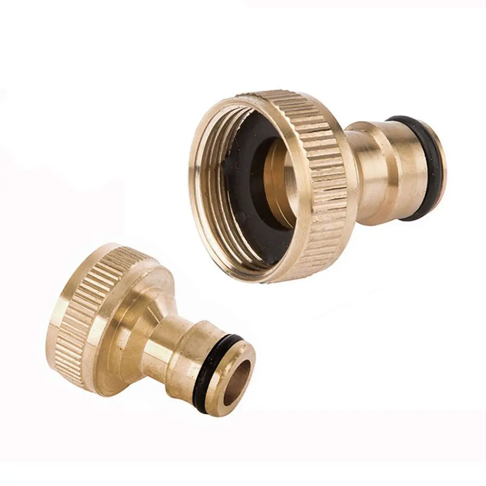 Tool Male Practical Gardening Threaded Snap Pipe Fitting Tube Quick Connector Tap Brass Adaptor