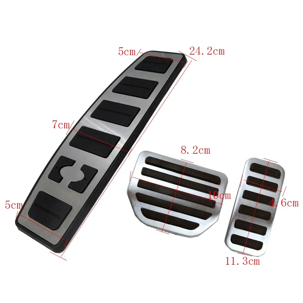 Parts Foot Rest Pedal Brake Fuel Gas Pad Cover for Land Rover Discovery 4 LR4 2010-2016 Range Rover Sport 2010-2013 L320