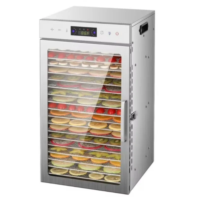 18-Layer Electric Stainless Steel Food Dehydrator 220V Home Small Business Fruit Dehydration Machine with Motor Core Components