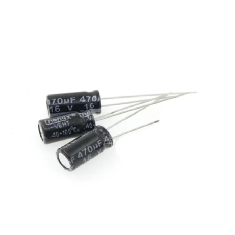 50PCS 16V470UF 6*11mm Electrolytic Capacitor 6x11 470UF/16V