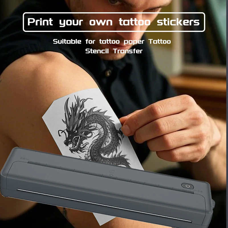 A4 draagbare thermische printer ondersteunt Android/Apple/Windows A4 thermisch papier draadloze inktloze drukmachine voor mobiel kantoor