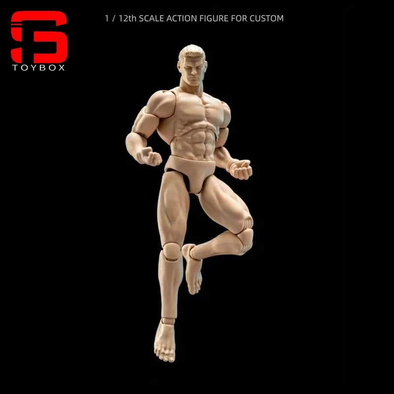 

GWToys G001 1/12 Male Strong Muscular Body 16cm Soldier Super Flexible Action Figure Articulated Body For Custom Sketch Practic