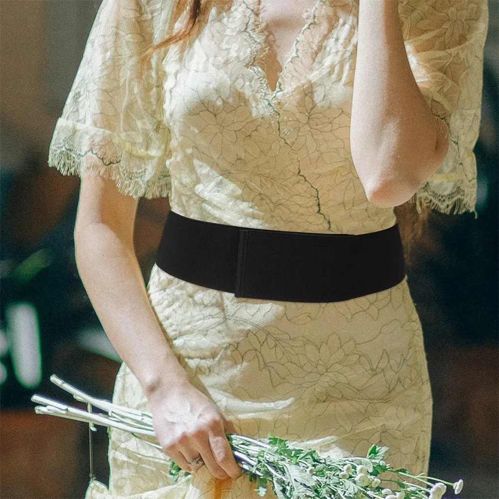 حزام خصر عصري للنساء، حزام مطاطي قابل للتعديل يناسب جميع المقاسات، رائع للتخزين في القمصان والفساتين والسراويل #5