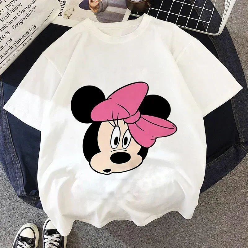 Summer Disney Mickey Minnie Mouse Kid Cotton T Shirt Children Tshirt Cute Cartoon Children Top Fashion Boy Girl Clothes Baby Tee