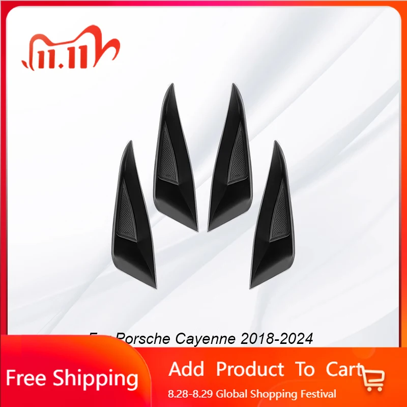 

Внутренние наклейки, дверные ручки автомобиля, ящик для хранения, органайзер, коробки для Porsche Cayenne 2018 2019 2020 2021 2022 2023 2024, автоаксессуары