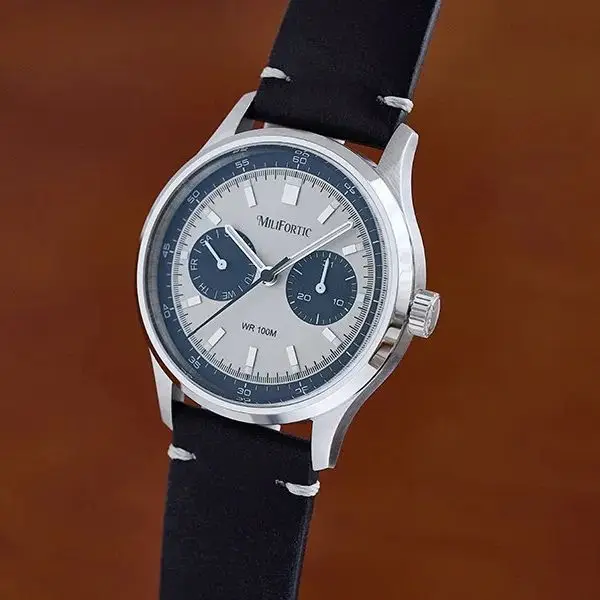 

Мужские часы Milifortic Chronograph Aviator 38 мм, кварцевые, с сапфировым стеклом, светящиеся в темноте BGW-9, водонепроницаемость 10ATM, механизм VK64