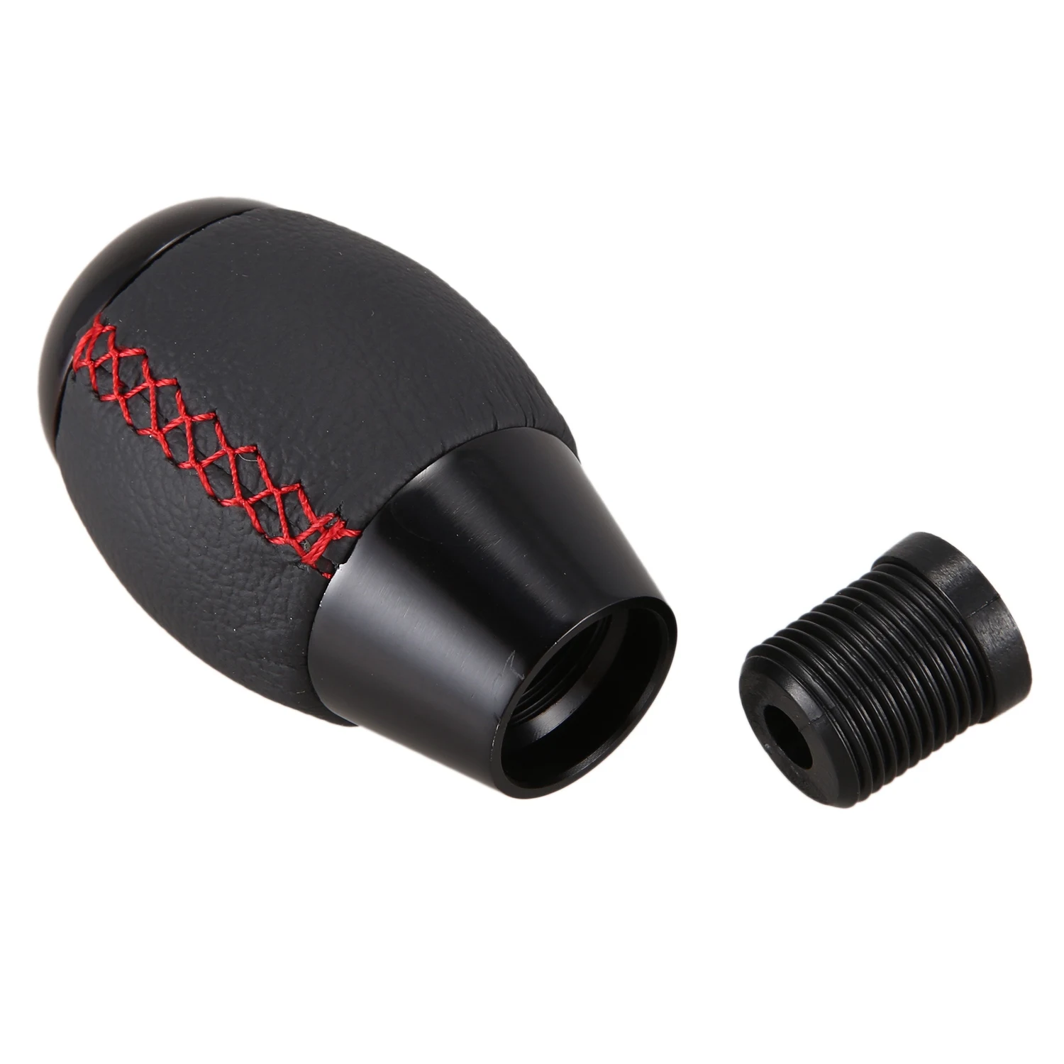 6 Speed Manual Red Stitching Black Leather Gear Shift Knob for Honda Civic EP3 EJ FD FA SI