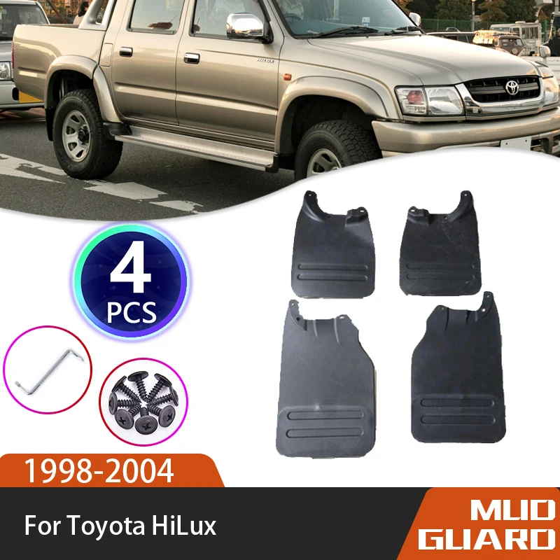 

4 Piece Set Of Car Fender For Toyota HiLux N140 N150 N160 N170 1998~2004 Fender Splash Fender Auto Trim Panel Car Accessories