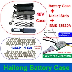 SSE-077 Hailong 1-2 Battery Case 36V 48V 52V Parts Empty Box Nickel Strip BMS for 10S6P 13S5P Fit 65PCS 18650 for DIY Hailong