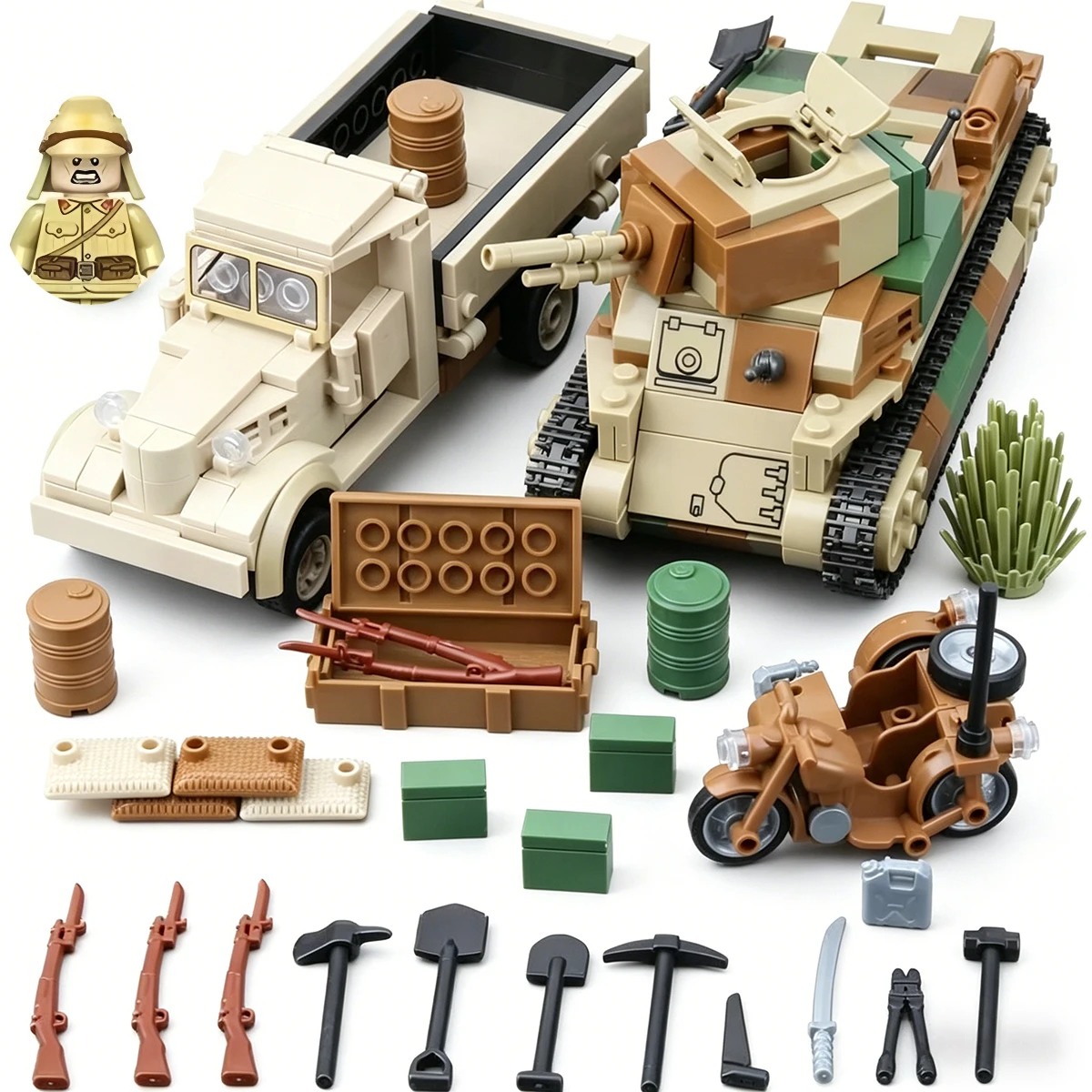 WWII Military Japanese Army 89 92 Track Battle Tank Heavy Armored