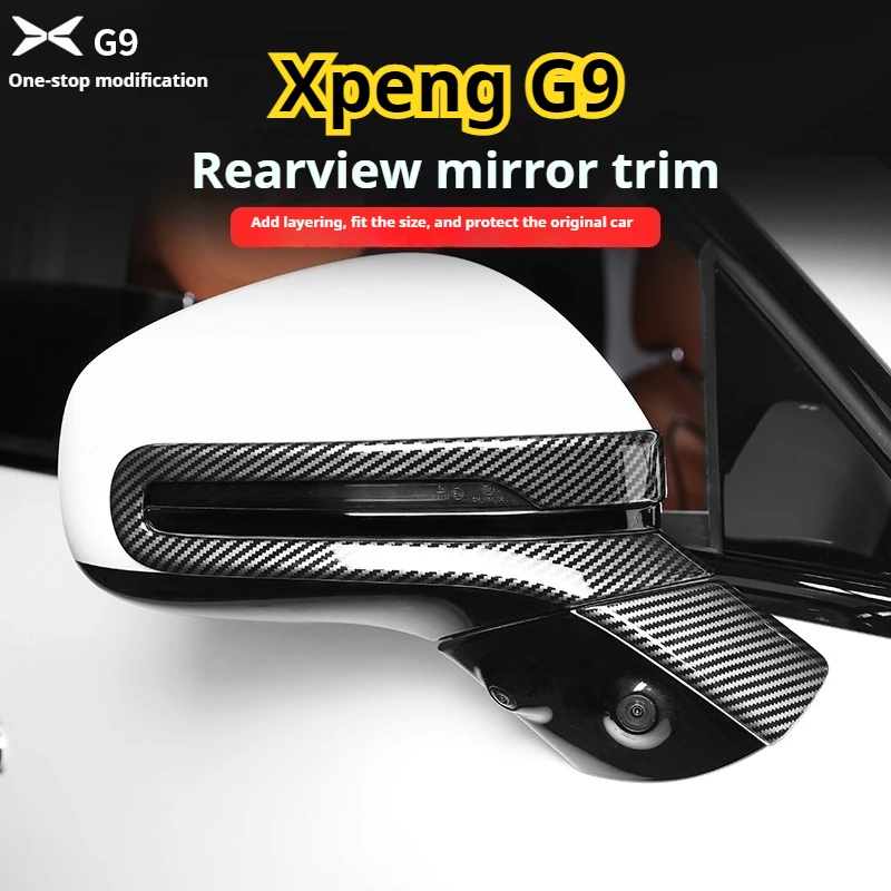 

Fit For Xpeng G9 Xiaopeng G9 Car Rearview Mirror Decorative Strip Reverse Mirror Anti Scratch Protective Shell
