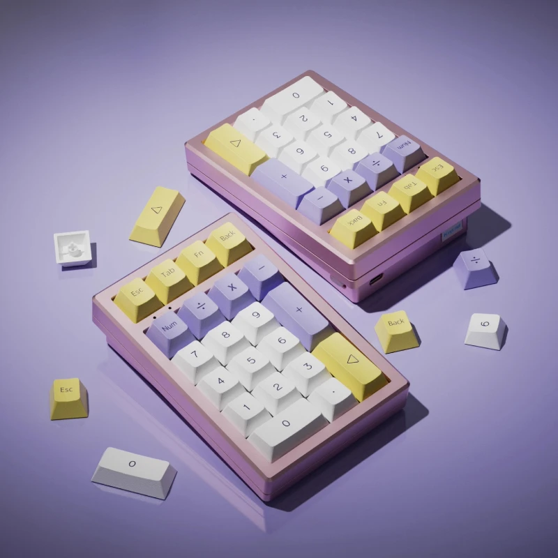 Teclado mecánico inalámbrico Keycool K21 MAX, teclado numérico Bluetooth, enchufe caliente RGB, 21 teclas, teclado de oficina personalizable