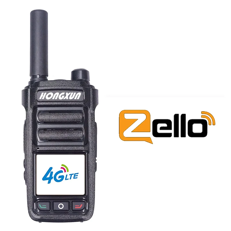 ZELLO Walkie Talkie HX-T72 4G POC 5000KM Bluetooth GPS SOS IPX68 Tela LCD Link sem fio anti-interferência
