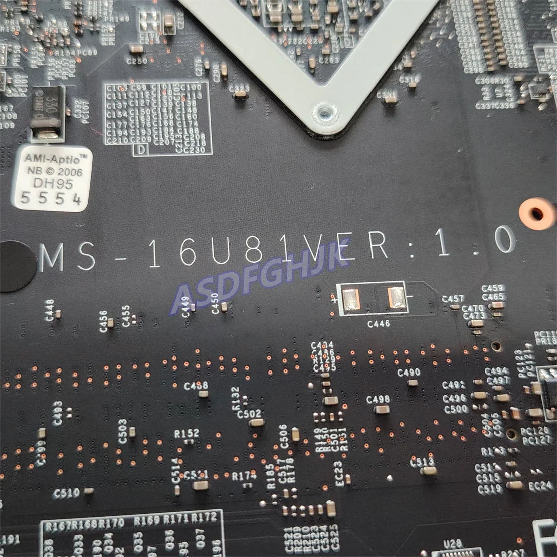 MS-16U81 VER 1.0 LAPTOP MOTHERBOARD FOR MSI GL63 GL73 MS-17E8 MAINBORAD WITH I5-10500H CPU AND GTX1650M TEST OK