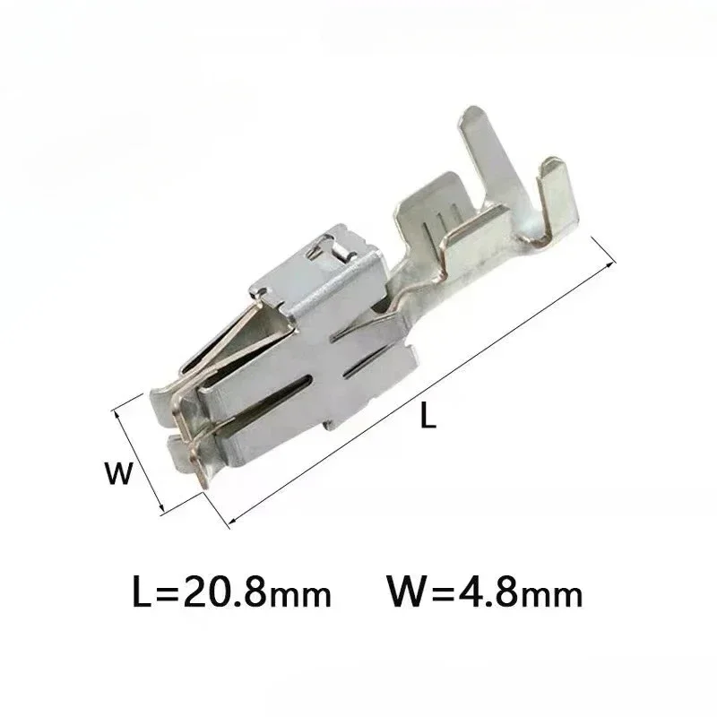 20Pcs 6.3mm Series Automotive Car Splices Wire Terminal Non-insulated Male Female Crimp Terminals DJ6218B-E6.3B DJ6116-6.3C