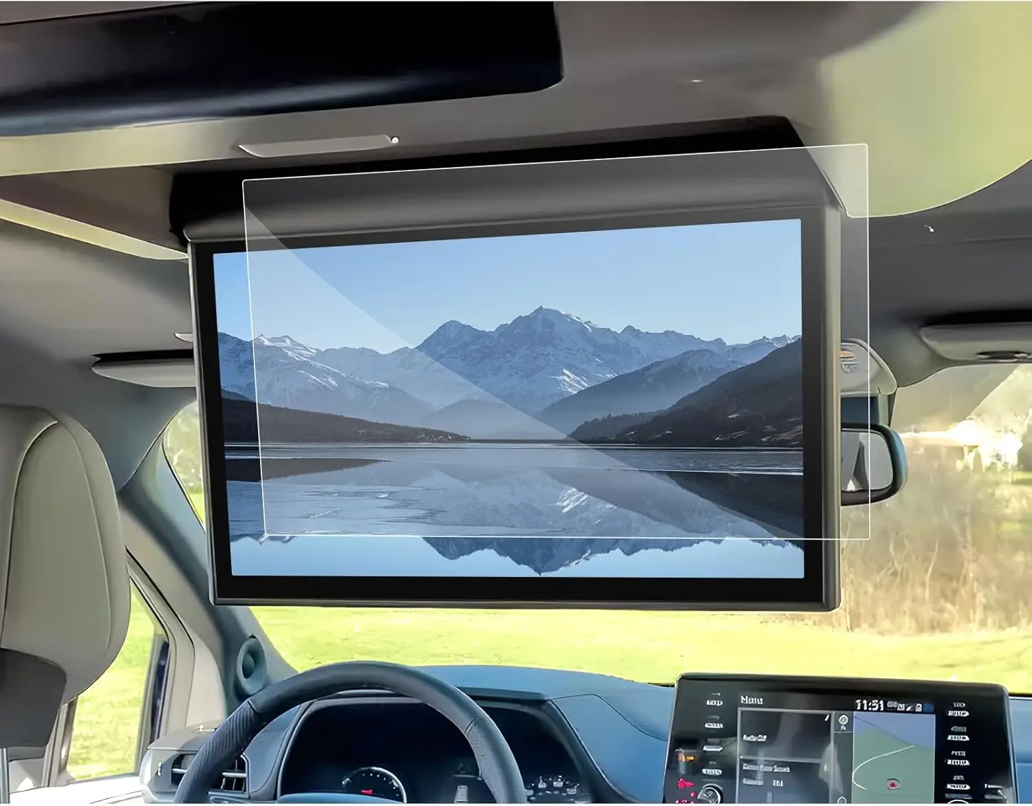 

Защитная пленка для экрана из ПЭТ, 2 шт., для Toyota Sienna 2025 года, задний комплект, защитная пленка для сенсорного экрана телевизора