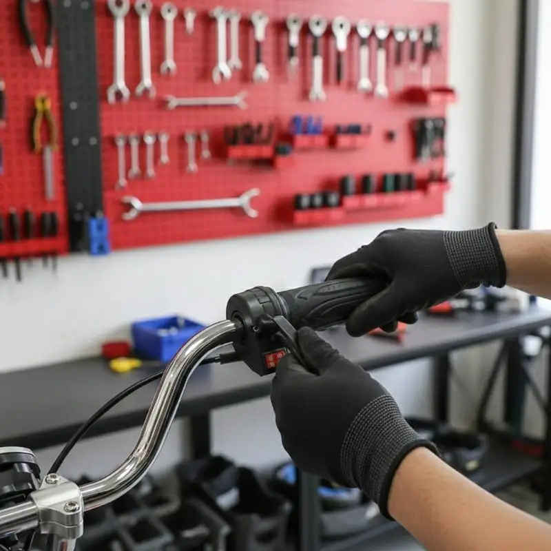 

48V Throttle Handle 135mm Speed Grip With Cruise Reverse Three Speed For Electric Scooter Bike Replacement Part Fits 22mm