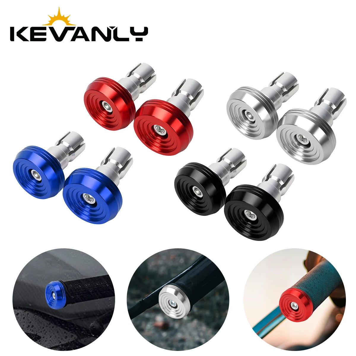 

2PCS CNC Aluminum Alloy Motorcycle Handle Bar Ends Plug Grips Handlebar Caps Universal For Motor Dirt Bike Accessories