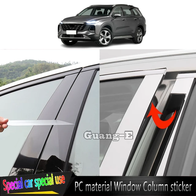 Chrome Pillar Posts Trim FOR shops Hyundai Santa Fe 2019-2020 6PCS