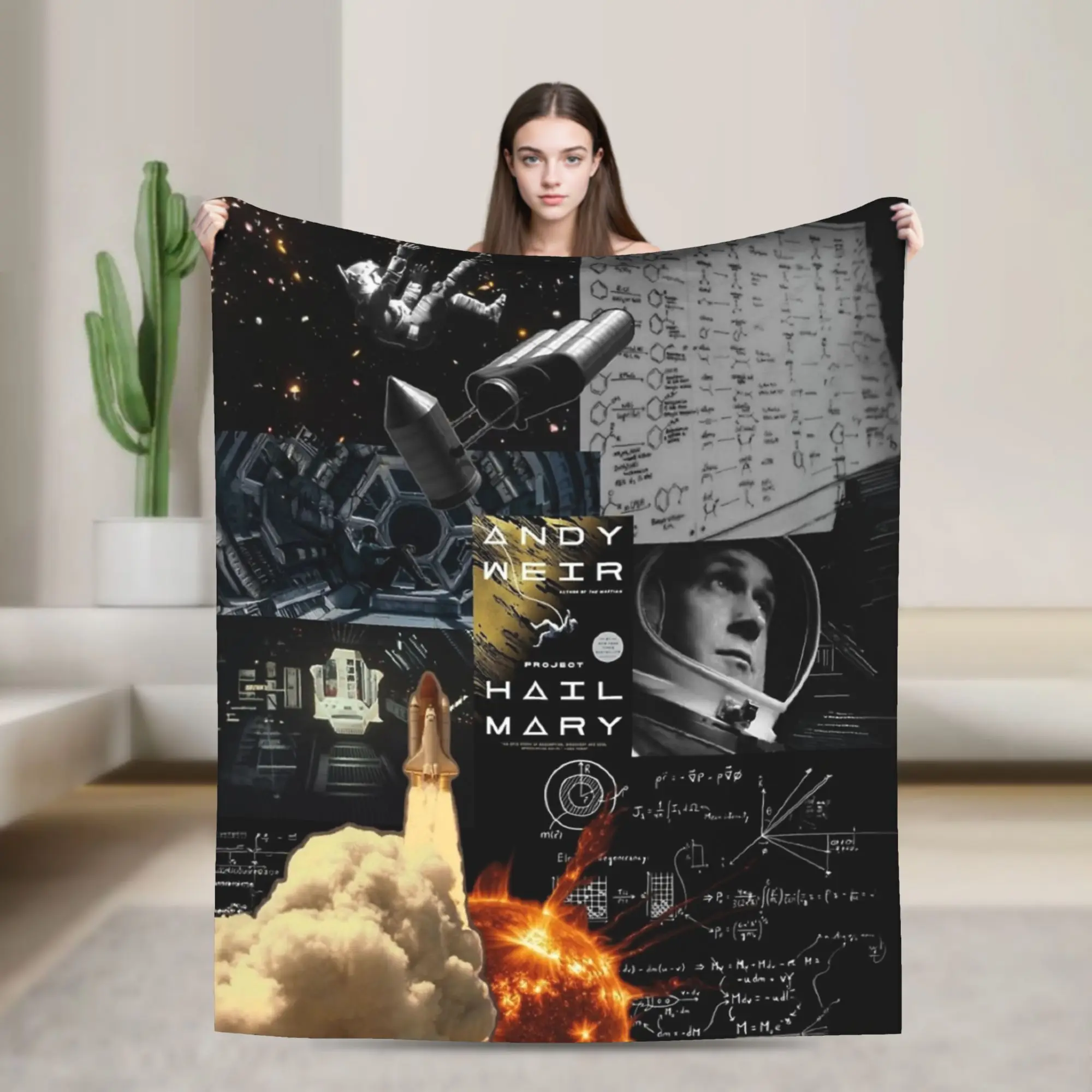 Project Hail Mary Sci-fi Movie Blanket Coral Fleece Plush Summer Air Conditioning   Multifunction Throw Blanket for Bedspreads