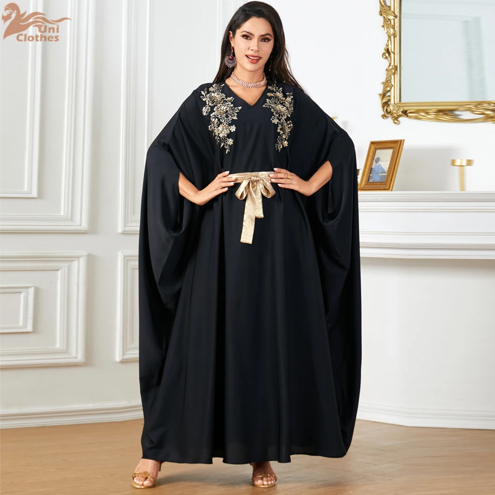 

Ramadan Arabic Muslim Modest Dress for Women Eid Dubai Linen Abaya Islam Church Prayer Clothing Fashion Turkey Plain Robe 2025