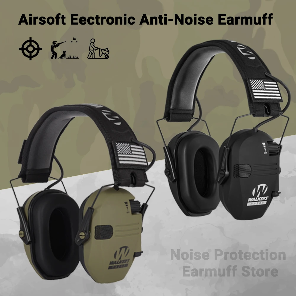 

Tactical Electronic Shooting Earmuff Anti-noise Headphone Sound Amplification Hearing Protection Headset Foldable