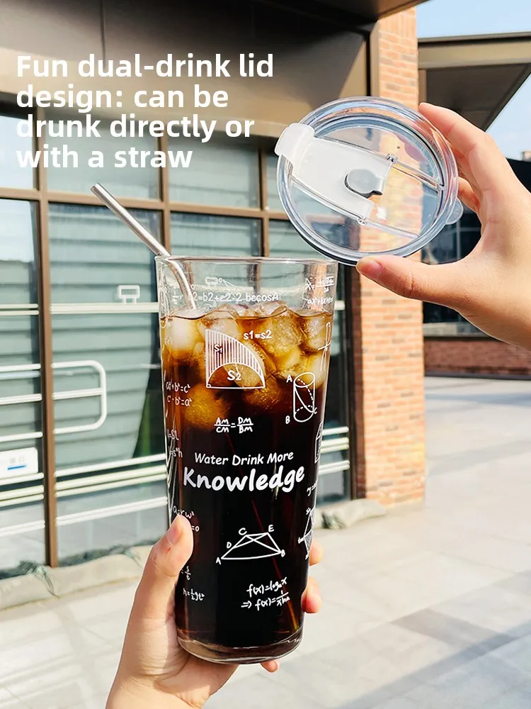 

Большая стеклянная чашка для воды Capaci с St для офиса и Dormi, летнее использование, кофе и сок, подходит для высокой эстетичности