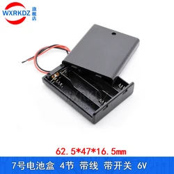 3V 6V AAA Battery Holder Case Box with Leads with ON/OFF Switch Cover 2  4 Slot Standard Battery Container For Arduino DIY LED