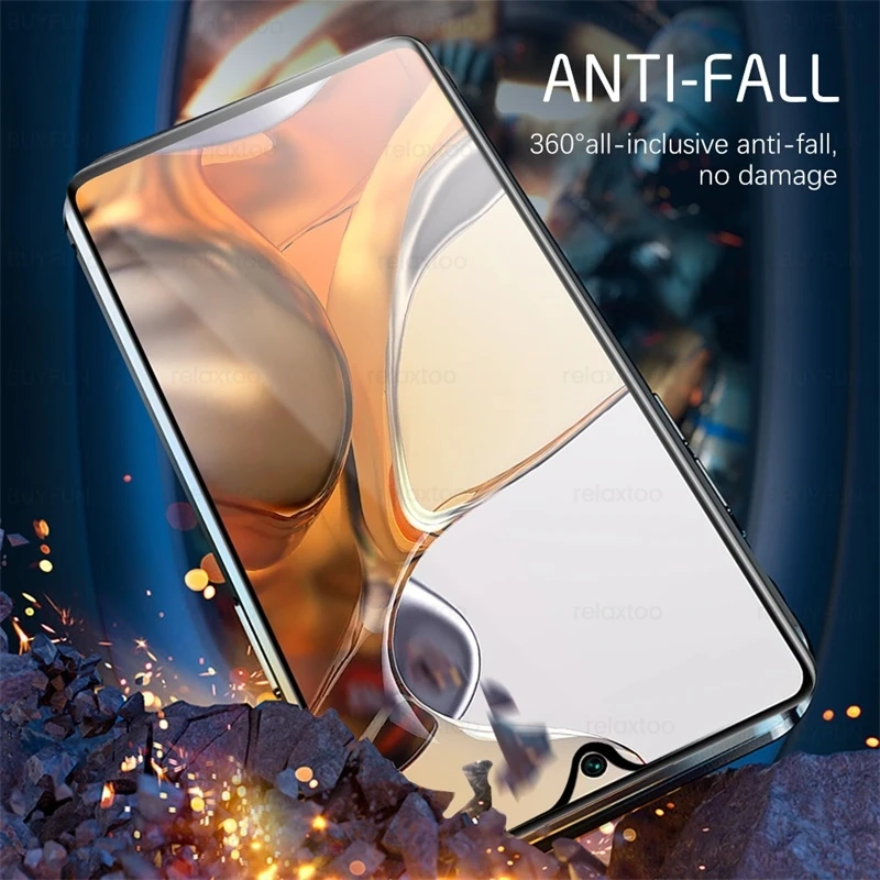 360° magnetic Glass flip case for Redmi 10 9 9A 9T Note 12 11 10 8 9 Pro double-sided metal Cover For Xiaomi 12 11 Lite 11T Pro