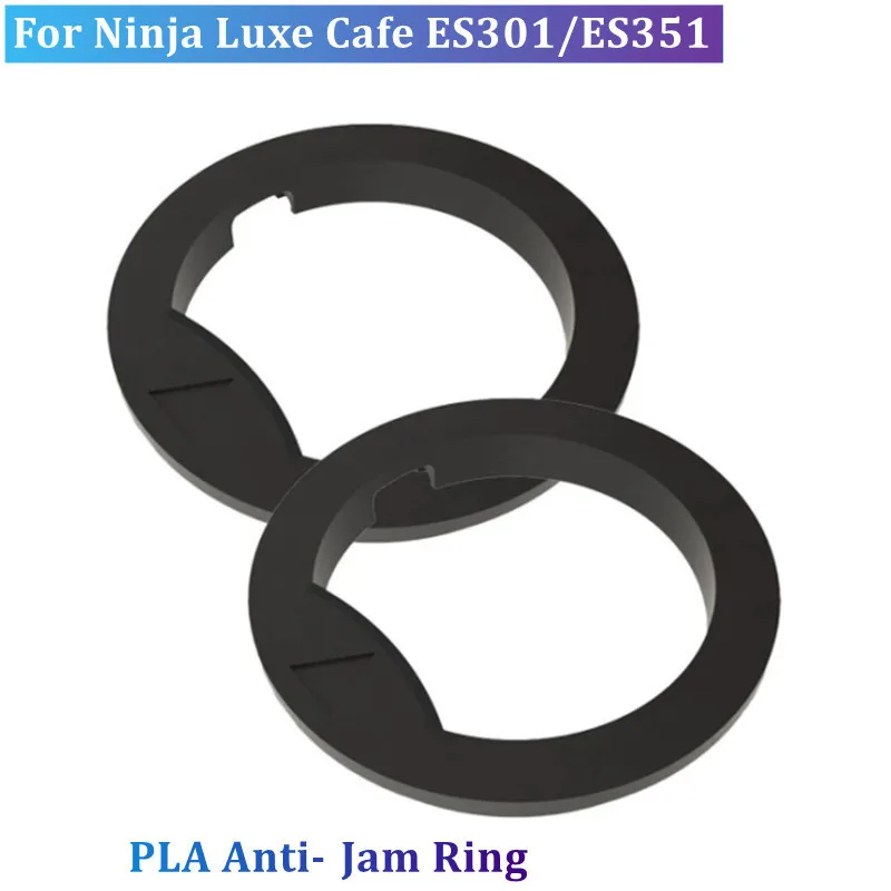 4pcs Coffee Grinder Anti‑Jam Ring For Ninja Luxe Cafe ES301/ES351 Grinder Upper Burr Anti-clog Ring & Anti-static Seal Gaskets