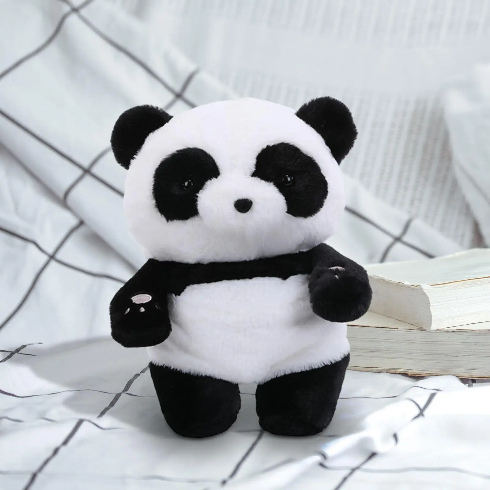 กระเป๋าสะพายไหล่ตุ๊กตา tas ransel PANDA ยัดไส้หมีแพนด้าสำหรับเด็กผู้ชายเด็กผู้หญิง