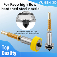 For REVO Hotend Nozzle 0.2 0.4 0.6 0.8mm Upgraded High Flow Nozzles Hardened Steel Material 3D Printer Part Detachable