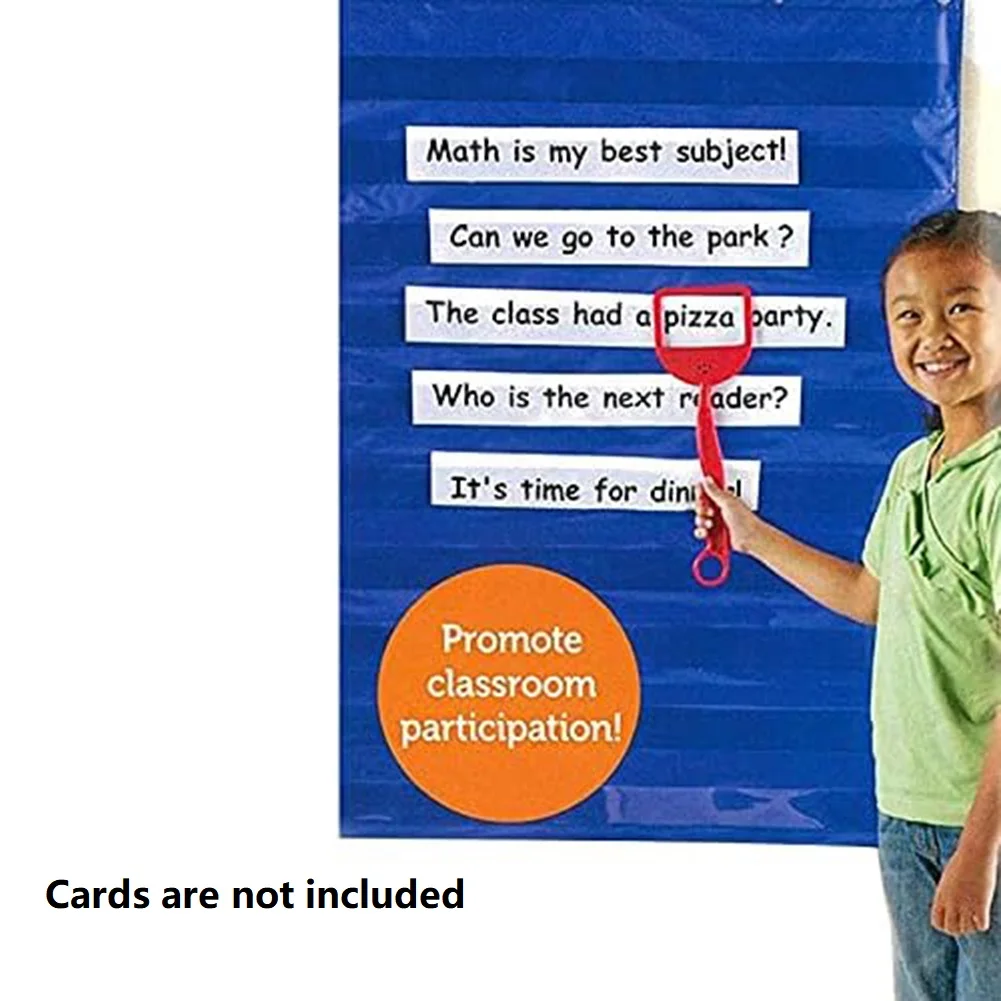 Hundred Pocket Chart Multi-Function Display Course Text Schedule Standard Pocket Chart For Education Learning Teaching Accessory view 4