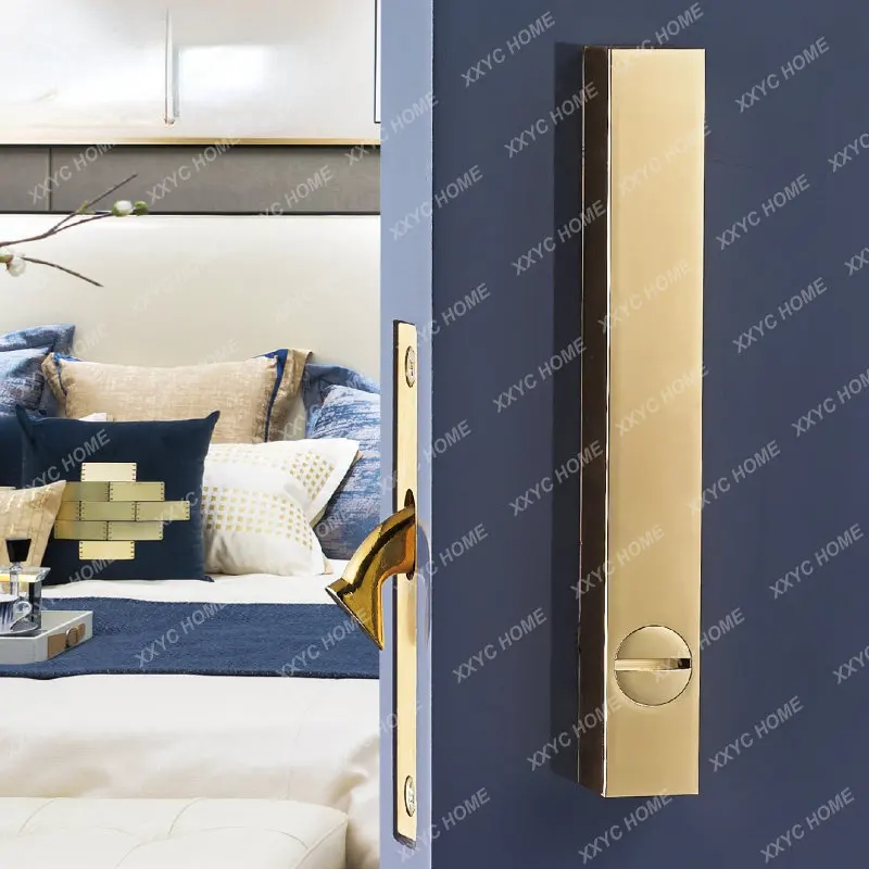 

Brass Sliding Door Lock Set Handles LOFT Nordic Push Pull Wood Door Interior Living Room Bathroom Balcony Kitchen