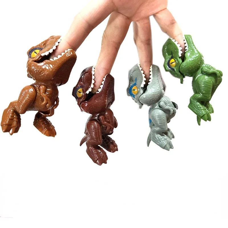 Jurassic Finger Dinosaurier Tyrannosaurus Modell Spielzeug für Kinder Finger Beißen Dinosaurier Bewegliche Gelenke Dinosaurier Spielzeug für Jungen Geschenk – Detail 2