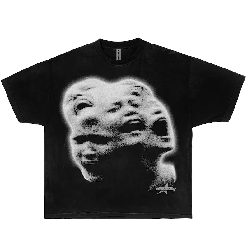 

Screamo Garment-Dyed Shirt Streetwear Y2K Opium StreetFashion