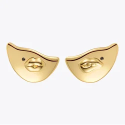 ENFASHION Orecchini labbra sexy color oro originale per le donne Orecchini penetranti Aretes De Mujer Gioielli di moda Abbigliamento quotidiano E 221377