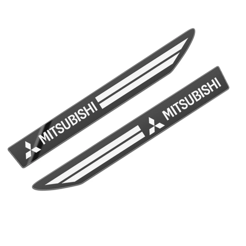 Car Styling 2pcs Side Wing Badge Emblem Fender Sport Car Sticker for Mitsubishi ASX LANCER Ralliart PAJERO Car Accessories