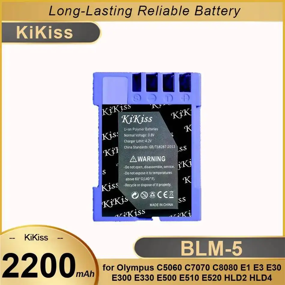 

Blm-5 Reliable Replacement Camera Battery For Olympus C5060 C7070 C8080 E1 E3 E30 E300 E330 E500 E510 E520 HLD2 HLD4 2200Mah