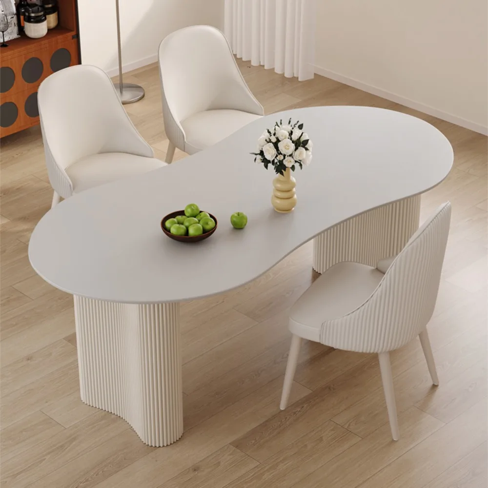 Camping Nordic Dining Tables White Chaire Coffee Flower Dining Table Modern Relaxing Set Sala Da Pranzo Kitchen Furniture