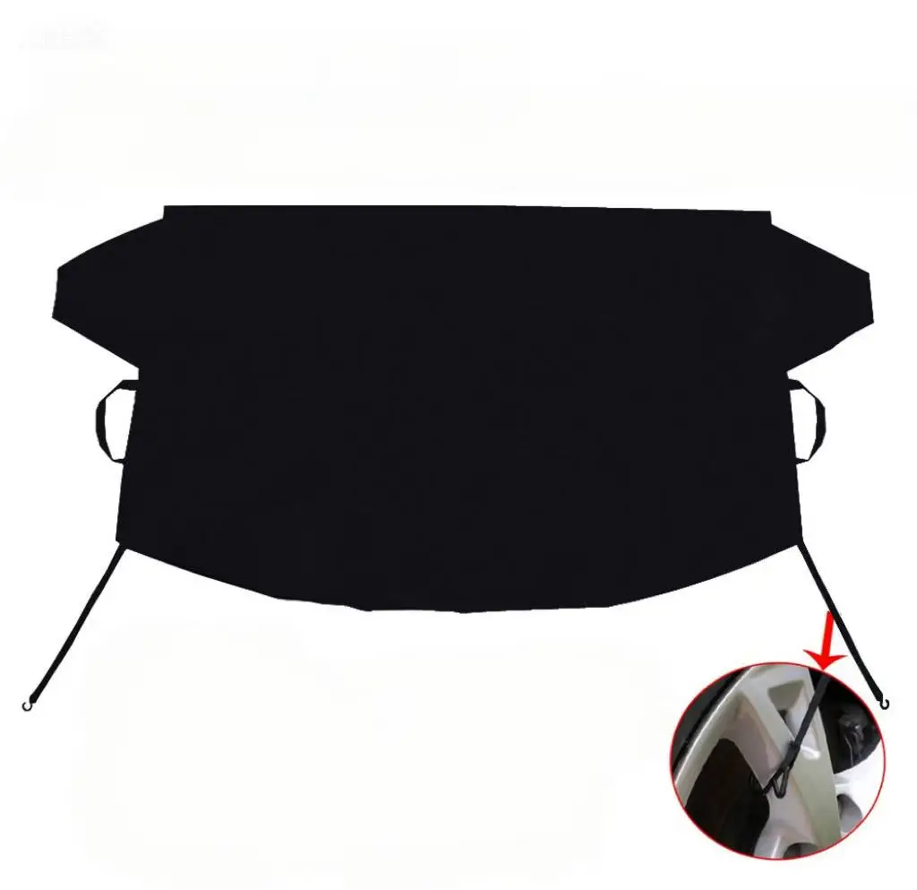 Couverture de pare-brise de neige glacée de voiture 600D Oxford, couverture de protection de pare-brise de camion, anti-gel d'hiver, accessoires automobiles