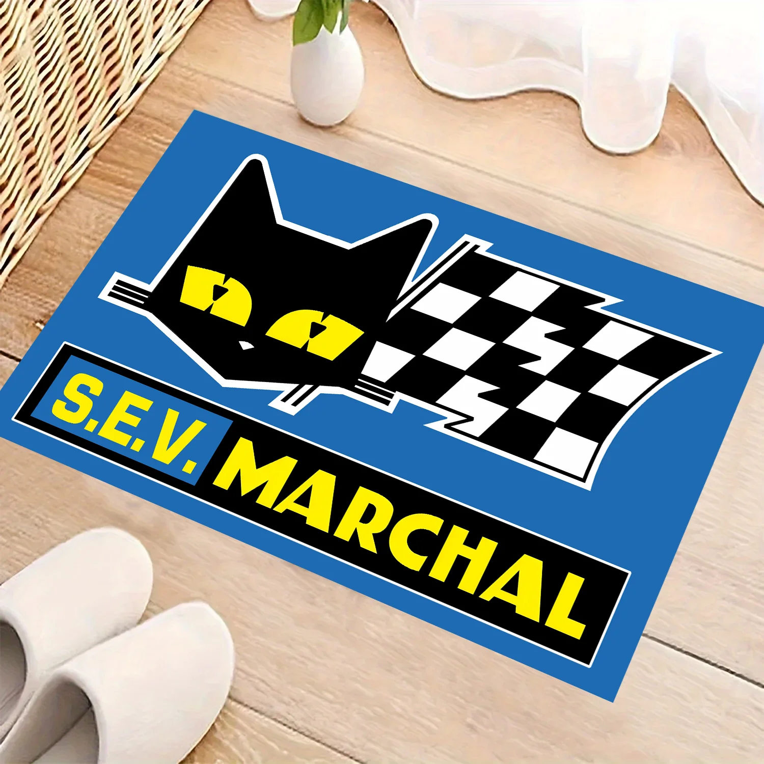 S-Sev M-archal Motorcycle Carpet Garage Mat Racing Cool Moto Display Door Entrance Mat Anti-slip Home Decor Bathroom Rug