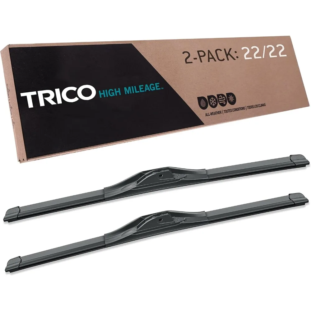 

High Mileage 22-дюймовый комплект из 2 высокопроизводительных автомобильных сменных щеток стеклоочистителя для выберителей моделей