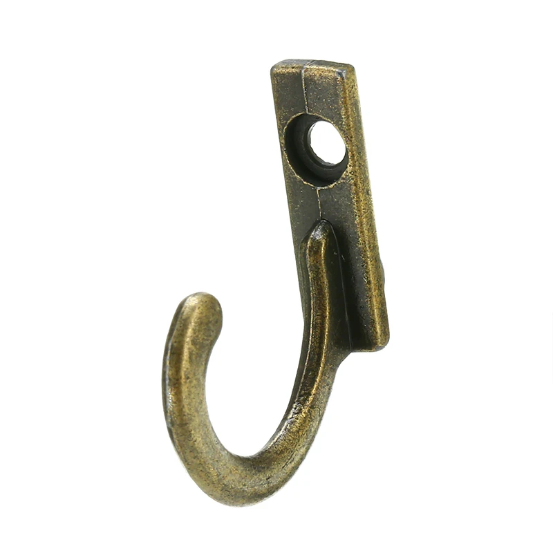 

Keys Hooks Planks Wall Zinc alloy Door Furniture Hanging Organizer Robe Screws Set Single row Small Antique Hat