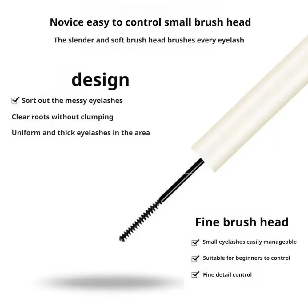 黒茶色超微細マスカラ 3D まつげを長くする防水自然まつげ女性のメイク韓国化粧品