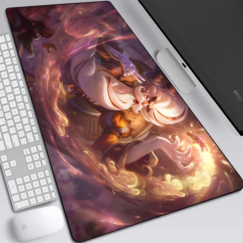 League of Legends Zilean Large Gaming Mouse Pad Computer Laptop Mousepad XXL Office Keyboard Pad Desk Mat PC Gamer Mouse Mat