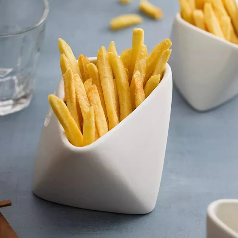Solide Farbige Unregelmäßige Keramik Französisch Frites Schüssel Dessert Schüssel Snack Schüssel Gewürz Schalen Molekulare Küche Kreative Geschirr